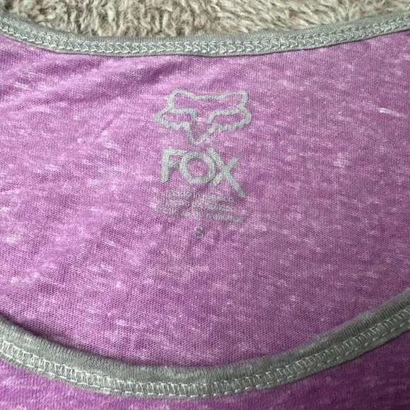Fox Racing Women’s Resolve Raglan Tee Short Sleeve T-Shirt Lilac New - Picture 4 of 16